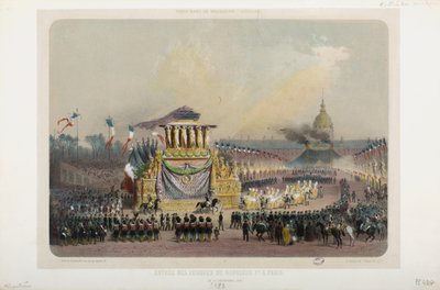 Return of the ashes of Napoleon I to Paris by Eugene Charles Francois Guerard
